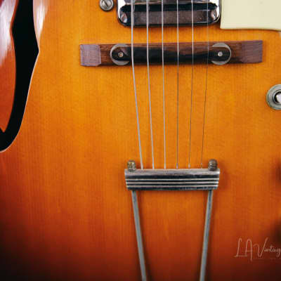 1950s Silvertone 1425 Aristocrat Archtop Electric Guitar - Comes with Original Chipboard Case! image 6