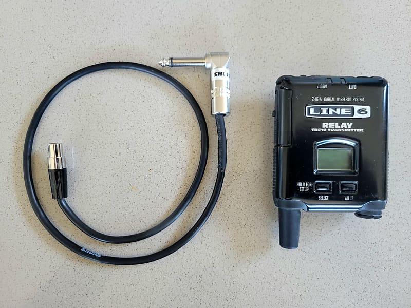 MINT! Line 6 Relay TBP12 Transmitter Body Pack + Shure Cable