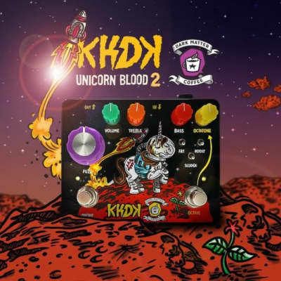 KHDK Electronics Unicorn Blood II | limited edition octave fuzz pedal image 2