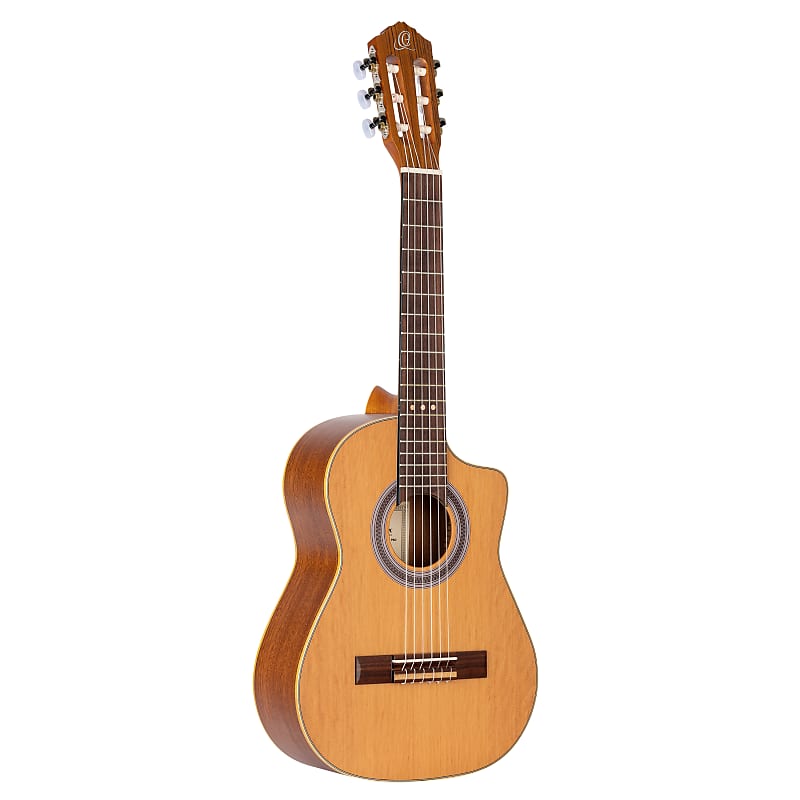 Ortega Requinto Series Pro Solid Top Nylon String Guitar w/ Bag image 1