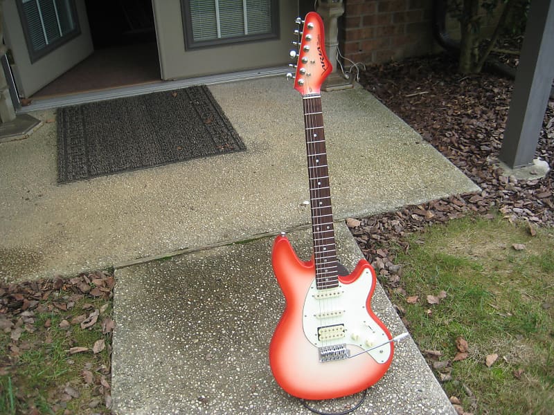 Aria Nexter Series 3 Pickup Strat Style Electric Guitar Redburst
