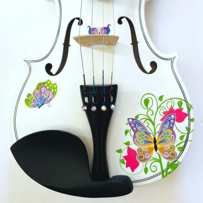 Rozanna's Butterfly Dream II White Bejeweled Violin Outfit - 1/2 image 2