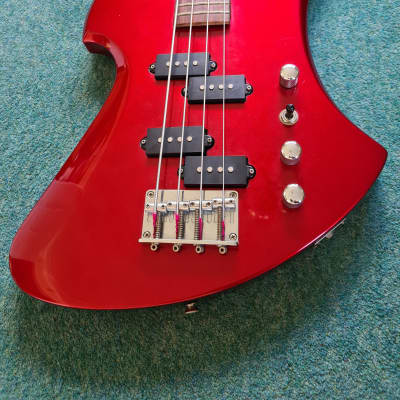 BC Rich Mockingbird 360 JE Bass  2001 - Japanese Edition - Red Metallic image 12