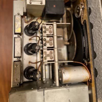 RCA vintage tube receiver amplifier signal corps Bc-312n 1950’s - Black Metal image 10