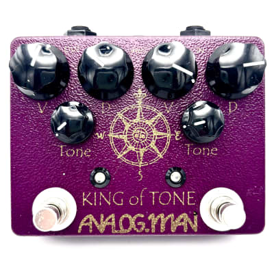 Analogman King of Tone V4 2024 KOT - WHITE & PURPLE | Reverb