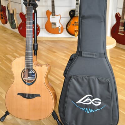LAG Tramontane BlueWave TBW2ACE / Auditorium Cutaway Smart Guitar / by Maurice Dupont image 2