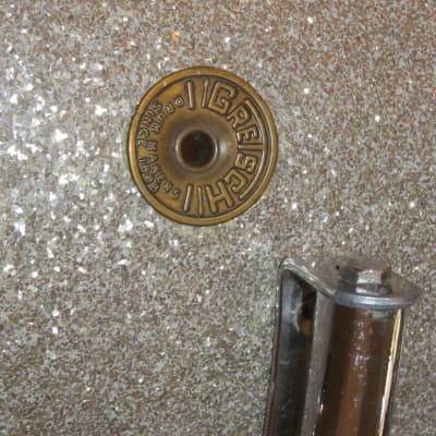 Gretsch Round Badge 13/14/20 1965 +/- Silver Glass Glitter image 18