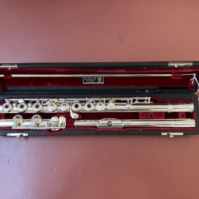 1937 Vintage W.S Haynes Handmade Solid Sterling Silver Flute; with Case for sale