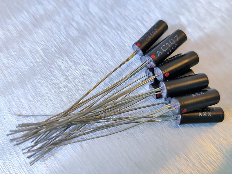 10x NOS Philips Mullard AC107 germanium transistor for Reverb