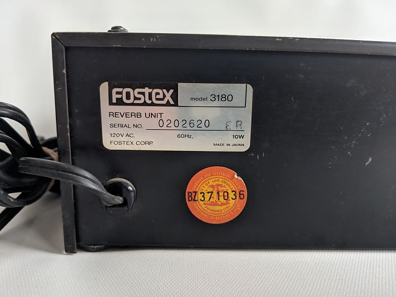 Fostex Reverb Unit Model 3180 | Reverb