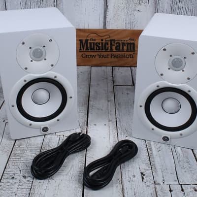 Yamaha HS7 Two Way Powered Studio Monitor PAIR OF TWO 95W Active Speakers White HS image 2