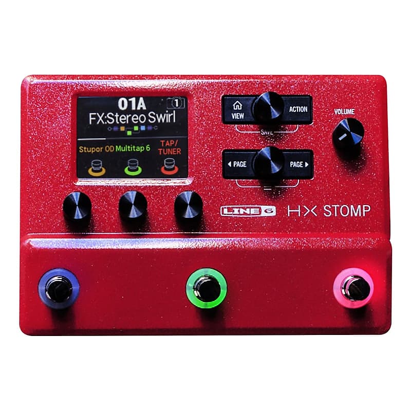 ギター Line6 HX stomp limited edition Red ギター LINE6 HX STOMP limited edition RED Line 6 HX Stomp