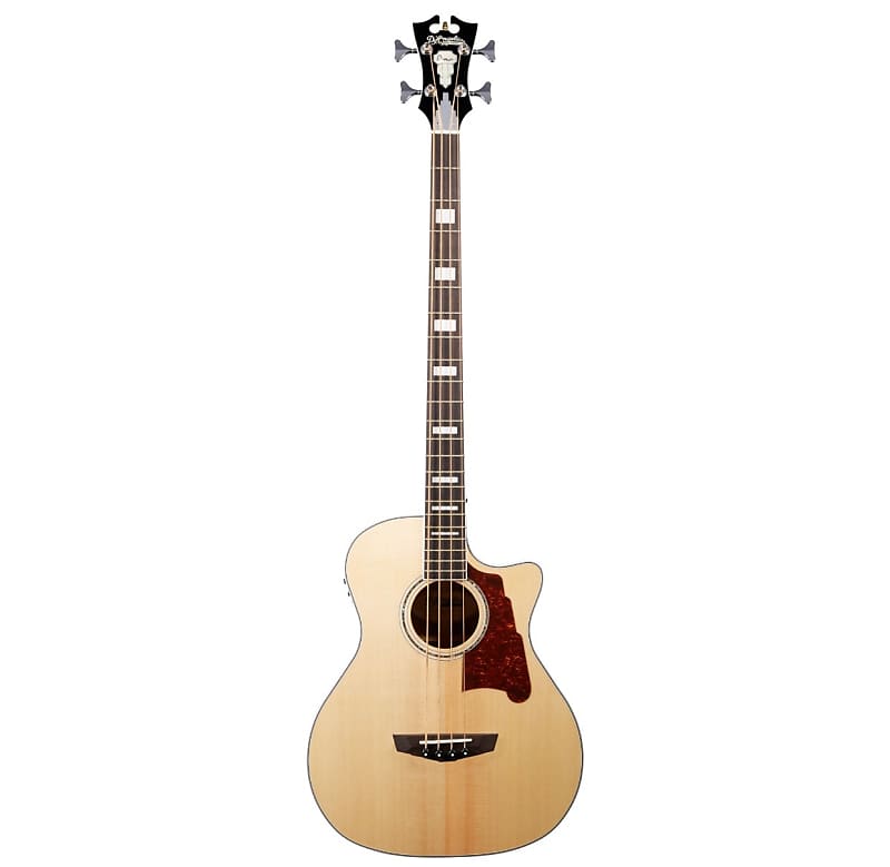 D'Angelico Premier Mott Grand Auditorium Cutaway Acoustic Bass with Electronics image 1