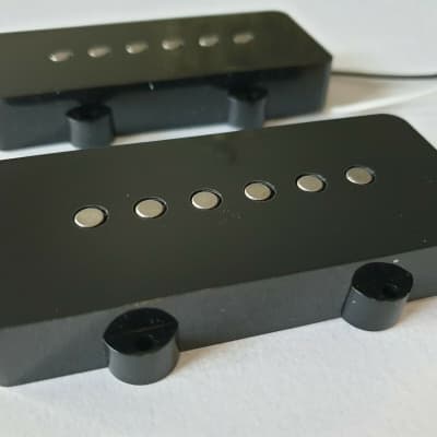 Jazzmaster set Alnico neck + bridge pickups black fits Fender image 2
