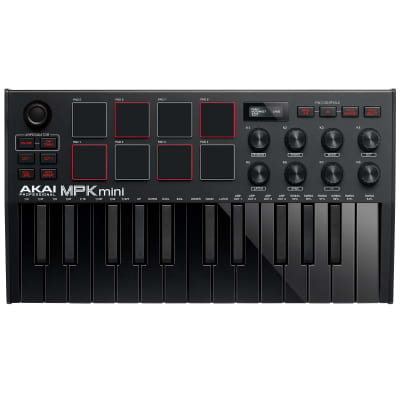 Akai MPK Mini MK3 25-Key USB Keyboard & Pad Controller Black, Software & Earbuds image 2