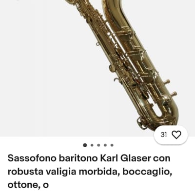 Karl Glaser Sax Baritono 2024 - Oro image 7
