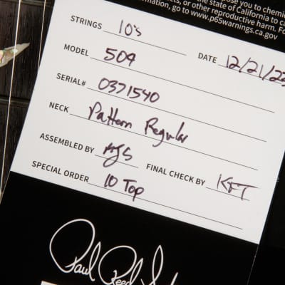 PRS 509 - Cobalt Smokeburst 2023 image 23