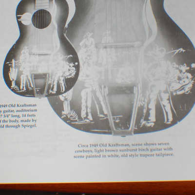 1949 Old Kraftsman Cowboy Guitar Project Body Neck Nut U-Fix Luthier Parts image 10