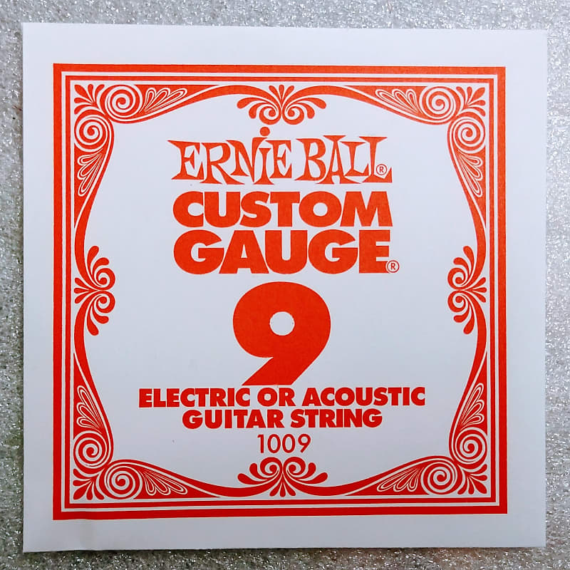 Ernie Ball Plain String Nickel for Acoustic/Electric .009 image 1