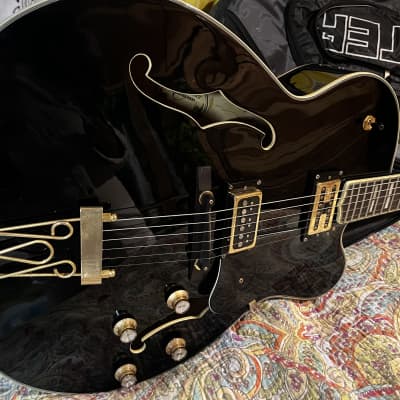 Oscar Schmidt OE40-B Hollowbody Electric Guitar w Case image 2
