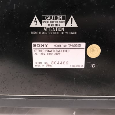 Sony TA-N55ES Stereo Power Amplifier image 6