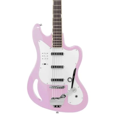 Eastwood TB64 6-String Bass Shell Pink image 2
