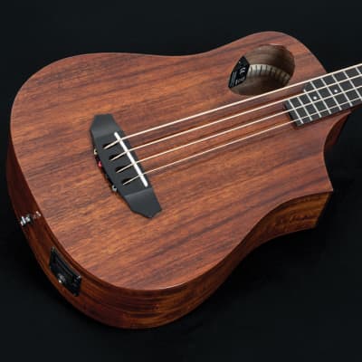 Michael Kelly MKSBSKGOFR Sojourn Port Gloss Koa 4-String Travel Acoustic-Electric Bass Guitar w/Bag image 1