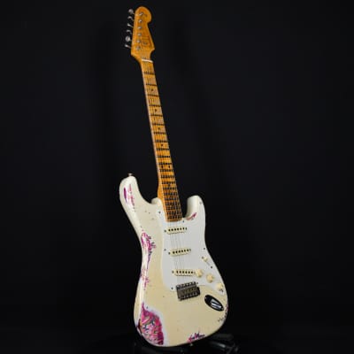 【中古】 White Rose a Festiva WindBandRecordings Fender Custom Shop 1957 / 57 Strat Heavy Relic Stratocaster