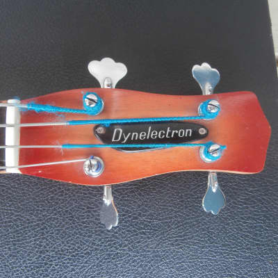 Vintage 1960's Meazzi Dynelectron Longhorn Bass Guitar w/ Case! Fretless, Rare Danelectro Copy! image 4