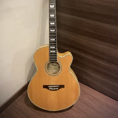 Peal Guitar Solid Wood OMC Single Cut Acoustic Electric SC-850EQ with Electronics & Curly Maple for sale