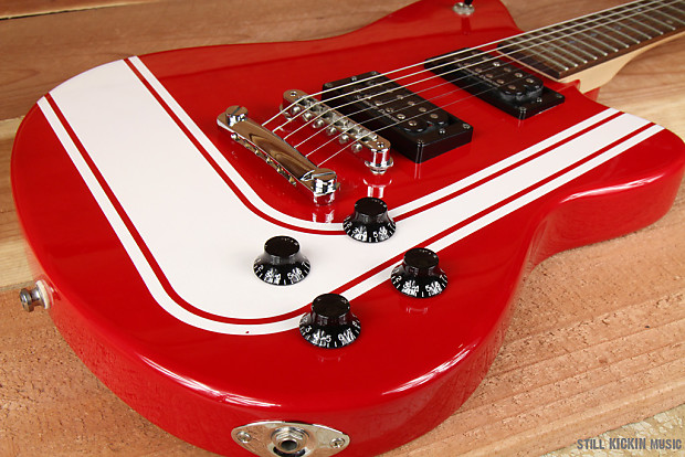 FENDER TORONADO GT HH rare offset model Racing Stripe Red Guitar Clean! 9283