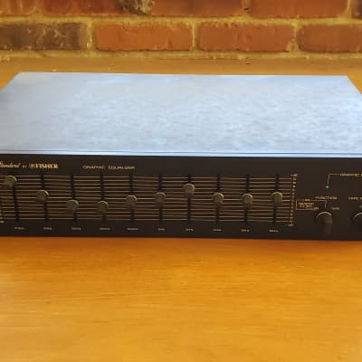 Studio-Standard Fisher EQ-2322 10 band graphic equalizer Early-mid 1980s - Black image 1