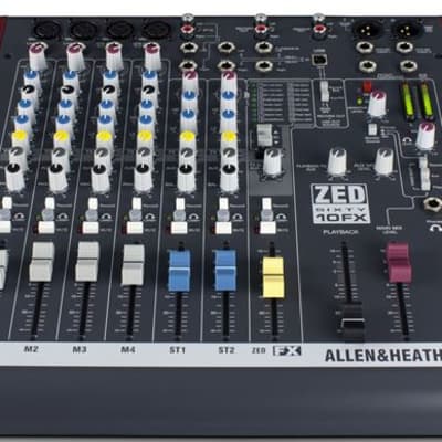 Allen And Heath ZED60-10FX Compact 10 Channel Mixer With Effects image 3