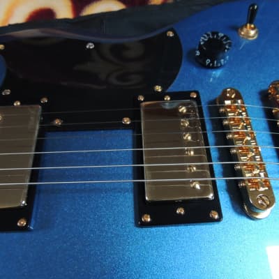 Harley Benton DC-DLX Gotoh SG Pelham Blue. SG guitar. | Reverb