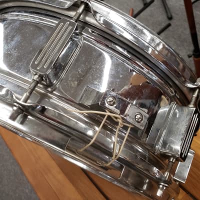 Rogers R-380 4.5x14" Steel Shell Snare Drum  Chrome image 10