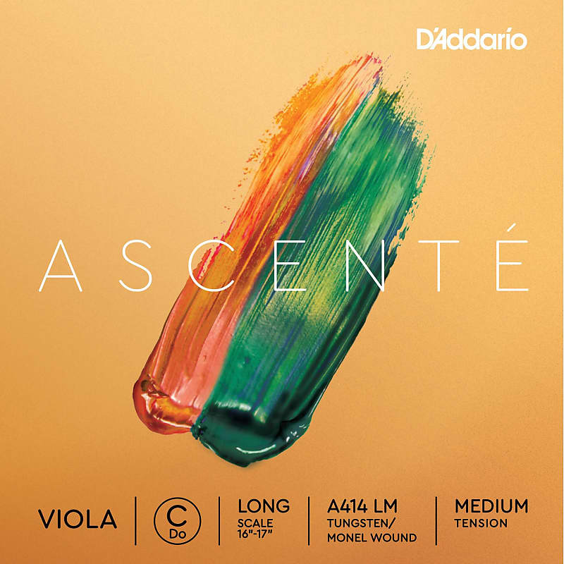 D'Addario A414 LM Ascenté Long Scale Viola String - C Medium image 1