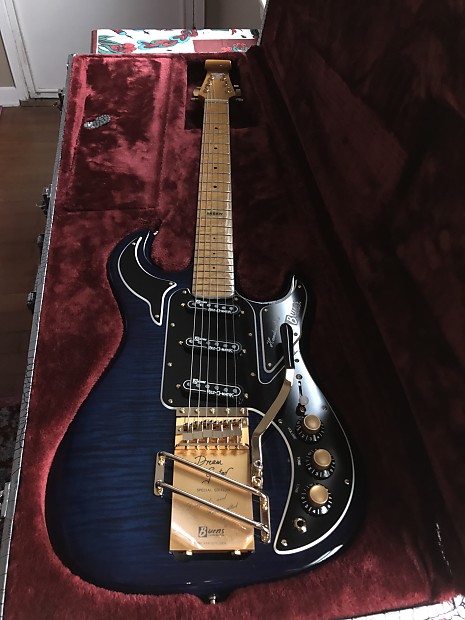 Burns London Dream Guitar Custom Elite 2016 Flamed Blue