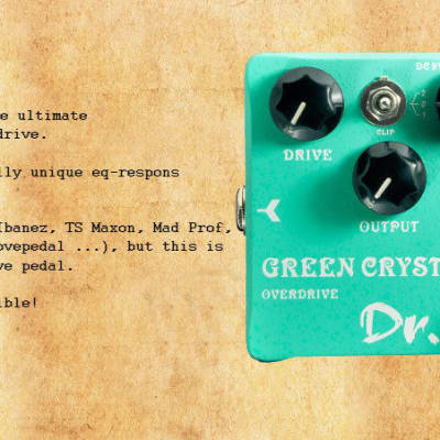 Joyo Dr J D50 Green Crystal Overdrive / Distortion Tube Amp Tone Effect Stomp Pedal image 3