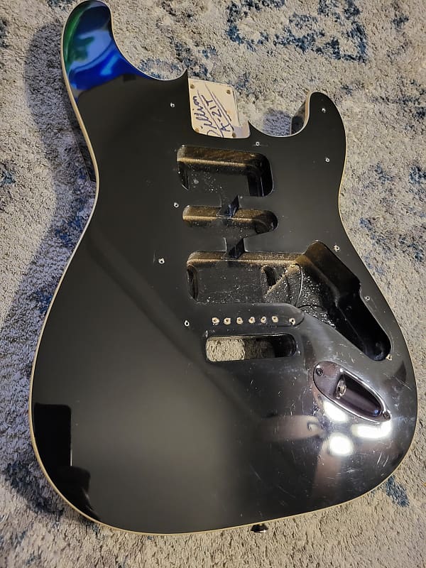 Double Bound Strat Style body, Gloss Black | Reverb