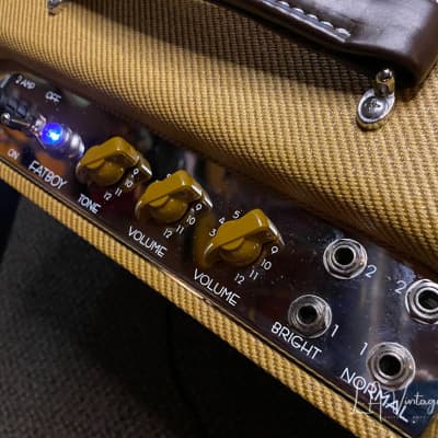 Blankenship Fat Boy Tweed Deluxe Guitar Amplifier with 1 x 12" Celestion G12H 30W Speaker image 2