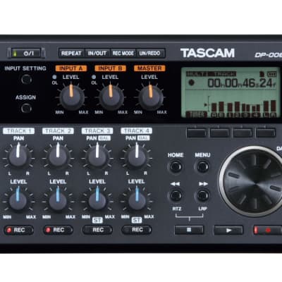 TASCAM DP-006 6-Track Digital Pocketstudio Recorder 2013 - Present - Black image 1