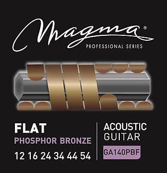 Magma Acoustic Guitar Strings Medium Gauge FLAT Phosphor Bronze