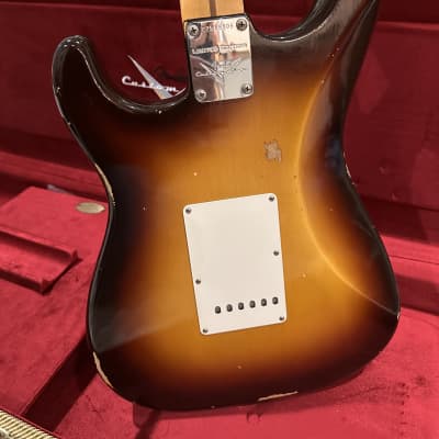 Fender Custom Shop Limited Edition Fat 50’s Stratocaster Relic – Wide Fade Chocolate 2-Color Sunburst image 3