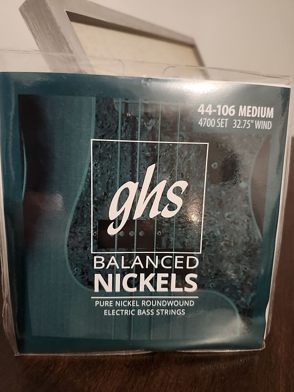 GHS 4700 Balanced Nickels 44-106 Short Scale Bass Strings - Silver image 1