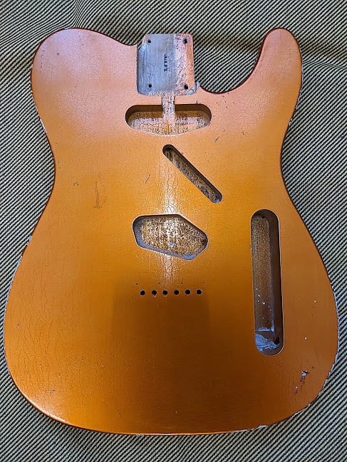 MJT Telecaster Body Copper/Orange | Reverb