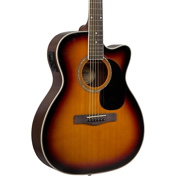 Mitchell O120CESB Orchestra Cutaway with Electronics 3 Color Sunburst image 1