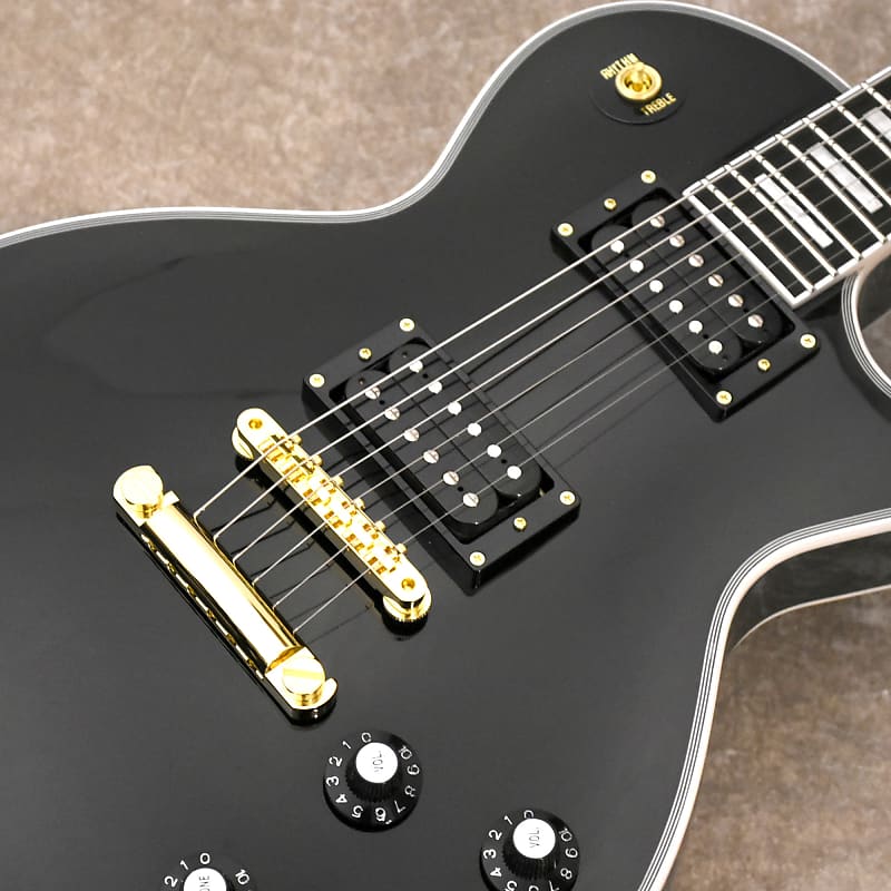 ESP EDWARDS E-LPC -Black / BK- 2022 [Les Paul Custom Type][Made in