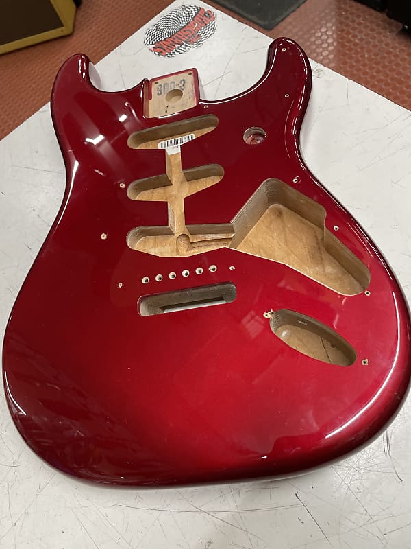 Fender Stratocaster body Candy apple red Reverb