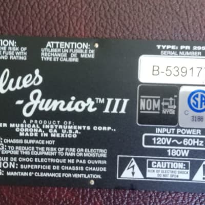 Fender Blues Jr III Limited Edition 2012 - Excellent image 7