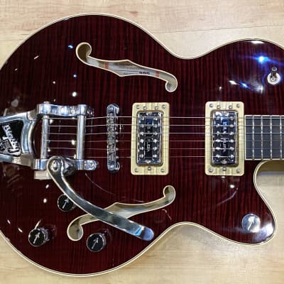 Gretsch G6659TFM Players Edition Broadkaster Jr. Center Block Single-Cut Guitar 2020 Dark Cherry Sta image 4
